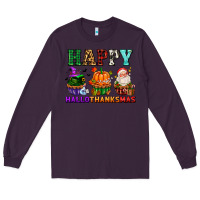 Plum happy hallothanksmas with cupcakes Long Sleeve Tee - AdoDesignShop