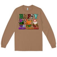 Toasted Coconut happy hallothanksmas with cupcakes Long Sleeve Tee - AdoDesignShop