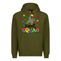 Army Green support squad Premium Hoodie - Artiststas