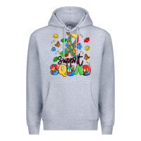 Heather Grey support squad Premium Hoodie - Artiststas