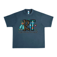 Midnight Navy rt respiraory therapist Urban Heavy Tee - CowhideDigitalArt