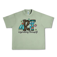 Oil Green rt respiraory therapist Urban Heavy Tee - CowhideDigitalArt
