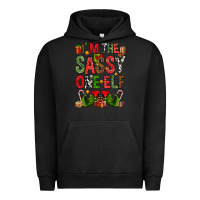 Pigment Black I'm the sassy on the elf Urban Hoodie - NancyCooperArtShop