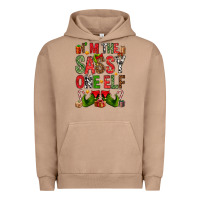 Pigment Burro I'm the sassy on the elf Urban Hoodie - NancyCooperArtShop