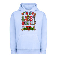 Pigment Grape Ice I'm the sassy on the elf Urban Hoodie - NancyCooperArtShop
