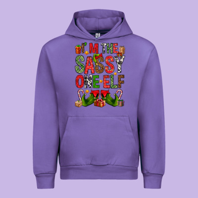 I'm The Sassy On The Elf Urban Hoodie Designed By Nancycooperartshop