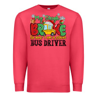 Cardinal my sleigh broke so now i am a school bus driver Premium Sweatshirt - MaliasSmallBusiness