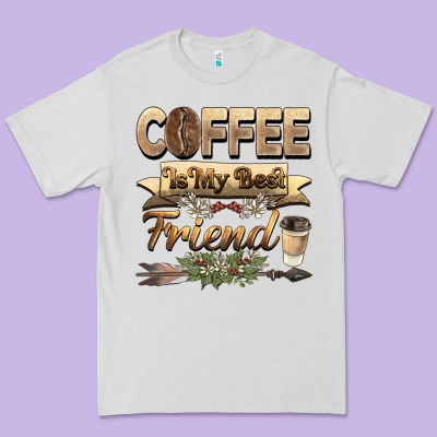 Coffee Is My Best Friend Premium Tee Designed By Barkaloodesign