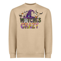 Mushroom Witches Be Crazy Heavyweight Sweatshirt - CowhideDigitalArt