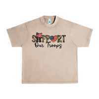 French Oak support our troops Urban Heavy Tee - CowhideDigitalArt