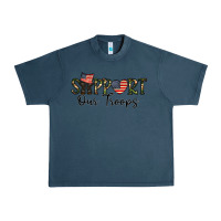 Midnight Navy support our troops Urban Heavy Tee - CowhideDigitalArt