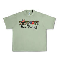 Oil Green support our troops Urban Heavy Tee - CowhideDigitalArt