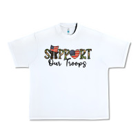 White support our troops Urban Heavy Tee - CowhideDigitalArt