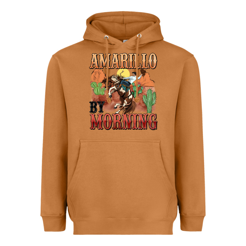 Amarillo By Morning Heavyweight Hoodie by MaliasSmallBusiness | Teevron