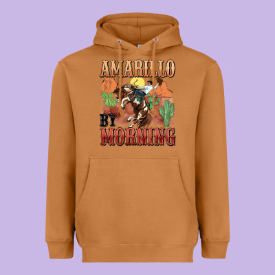 Amarillo By Morning Heavyweight Hoodie Designed By Maliassmallbusiness
