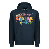 Navy happy easter yall Premium Hoodie - Artiststas