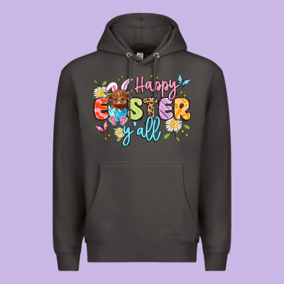 Happy Easter Yall Premium Hoodie Designed By Artiststas