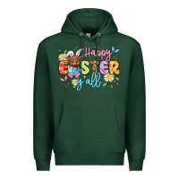 Sports Green happy easter yall Premium Hoodie - Artiststas