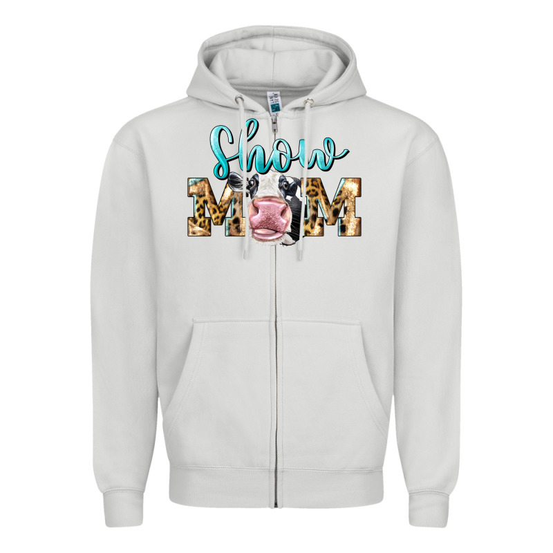 Western Show Mom Holstein Zipper Hoodie by LillyAllenDesigns | Teevron