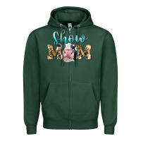 Sports Green Western Show Mom Holstein Zipper Hoodie - LillyAllenDesigns
