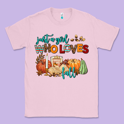 Just A Girl Who Loves Fall Classic Tee Designed By Adodesignshop