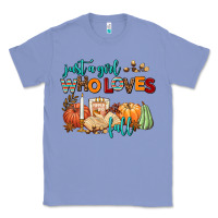 Colony Blue just a girl who loves fall Classic Tee - AdoDesignShop