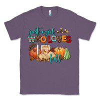 Lavender just a girl who loves fall Classic Tee - AdoDesignShop