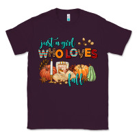 Plum just a girl who loves fall Classic Tee - AdoDesignShop