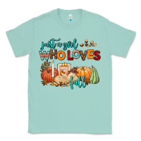 Seafoam just a girl who loves fall Classic Tee - AdoDesignShop
