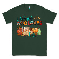 Sports Green just a girl who loves fall Classic Tee - AdoDesignShop