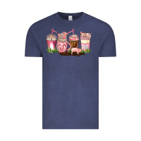 Vintage Denim pig coffee cups Vintage Tee - AdoDesignShop