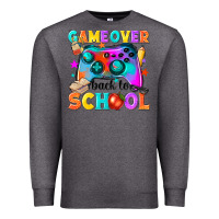 Charcoal Heather game over back to school Premium Sweatshirt - NancyCooperArtShop
