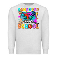 Oatmeal Heather game over back to school Premium Sweatshirt - NancyCooperArtShop