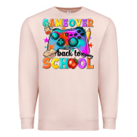 Pale Pink game over back to school Premium Sweatshirt - NancyCooperArtShop