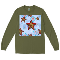 Army Green 4th of july leopard star seamless pattern Long Sleeve Tee - BundleAndBundleShop
