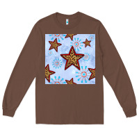 Chestnut 4th of july leopard star seamless pattern Long Sleeve Tee - BundleAndBundleShop