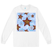 White 4th of july leopard star seamless pattern Long Sleeve Tee - BundleAndBundleShop