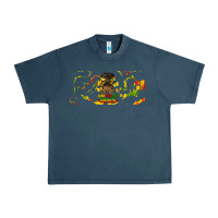 Midnight Navy juneteenth afro messy bun libbey glass Urban Heavy Tee - HRA Design Shop