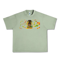 Oil Green juneteenth afro messy bun libbey glass Urban Heavy Tee - HRA Design Shop