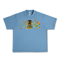 Pebble Blue juneteenth afro messy bun libbey glass Urban Heavy Tee - HRA Design Shop