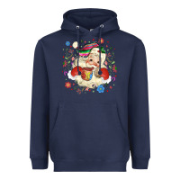 Navy mexican christmas santa Heavyweight Hoodie - MaliasSmallBusiness