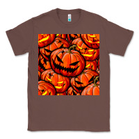 Chestnut halloween pumpkin seamless pattern Classic Tee - BundleAndBundleShop