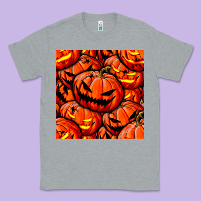 Halloween Pumpkin Seamless Pattern Classic Tee Designed By Bundleandbundleshop