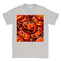 Moon Dust halloween pumpkin seamless pattern Classic Tee - BundleAndBundleShop