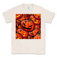 Natural halloween pumpkin seamless pattern Classic Tee - BundleAndBundleShop