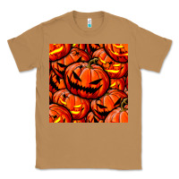 Toasted Coconut halloween pumpkin seamless pattern Classic Tee - BundleAndBundleShop