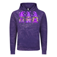 Cloud Purple Domestic Violence Warrior Gnomes Vintage Hoodie - texasbilliewilder