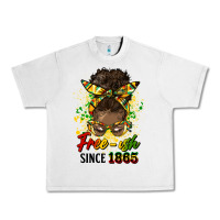 Lunar Rock free ish since 1865 afro messy bun Urban Heavy Tee - HRA Design Shop