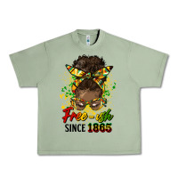 Oil Green free ish since 1865 afro messy bun Urban Heavy Tee - HRA Design Shop