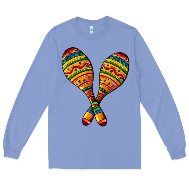 Mexican Maracas Long Sleeve Tee by AdoDesignShop | Teevron